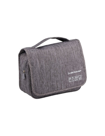 Dunlop Travel Toiletry Bag with Hanging Hook 25x20x10 cm (Grey)