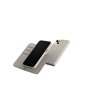Moshi Overture MagSafe Case with Detachable Magnetic Wallet for iPhone 14 Plus (Gray)