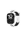 Crong Duo Sport - Strap for Apple Watch 44/45/46/49 mm (white/black)
