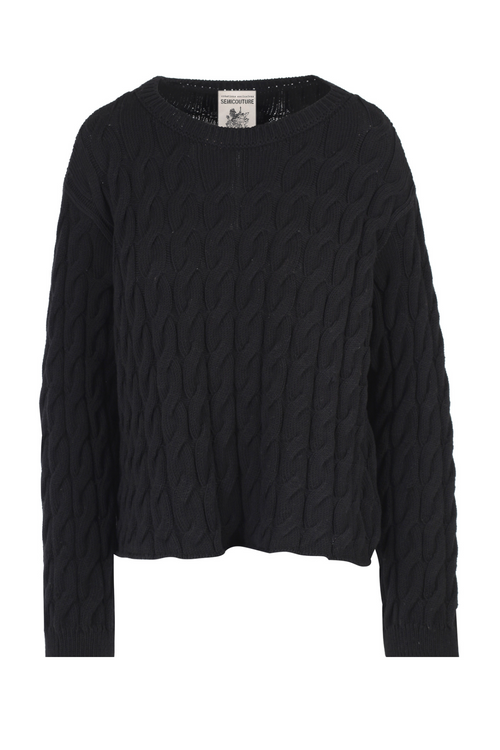 Semi-Couture Semi Couture - Maglia - 450813 - Nero da donna