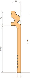 84ml-bancale-di-Battiscopa-coprimarmo-DUCALE-Alto-BIANCO-138x22x2000mm-in-POLIMERI---Polistrutturato
