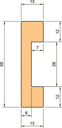 84ml-bancale-di-Battiscopa-SQUADRATO-BIANCO-Passacavo-50x13x2000mm-in-POLIMERI
