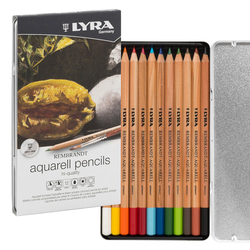Astuccio Metallo 12 Pastelli Rembrandt Aquarell Lyra
