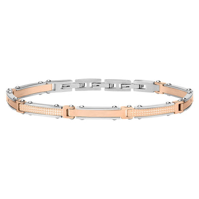Bracciale MORELLATO uomo Urban acciaio oro rosa