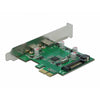 DeLOCK PCI Express x1 Card to 2 x external SuperSpeed USB (USB 3.2 Gen 1) USB Type-C female scheda di interfaccia e adattatore