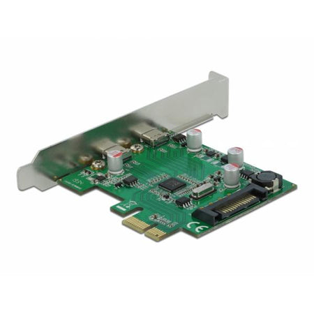 DeLOCK PCI Express x1 Card to 2 x external SuperSpeed USB (USB 3.2 Gen 1) USB Type-C female scheda di interfaccia e adattatore