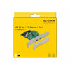 DeLOCK PCI Express x1 Card to 2 x external SuperSpeed USB (USB 3.2 Gen 1) USB Type-C female scheda di interfaccia e adattatore