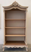 MOBILI 2G - Libreria a giorno 3 ripiani classica barocco Legno grezzo 114x47x217