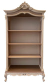 MOBILI 2G - Libreria a giorno 3 ripiani classica barocco Legno grezzo 114x47x217