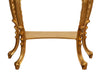 Biscottini CONSOLLE IN LEGNO FINITURA FOGLIA ORO ANTICATO MADE IN ITALY dimensioni