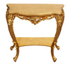 Biscottini CONSOLLE IN LEGNO FINITURA FOGLIA ORO ANTICATO MADE IN ITALY dimensioni