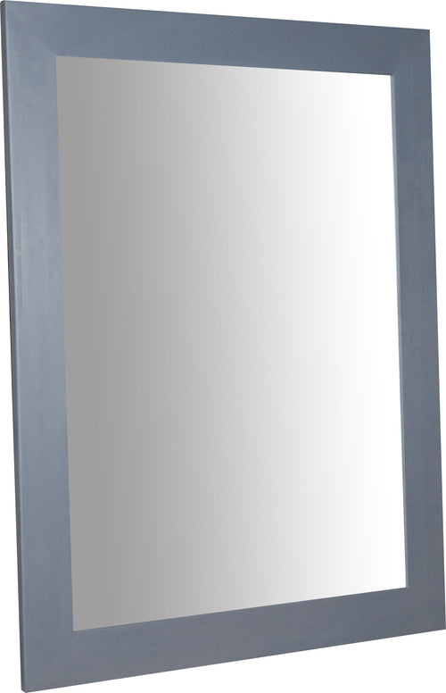 Biscottini Biscottini Specchiera Rettangolare Muro Legno Tiglio Grigia 90x3x120 Made Italy