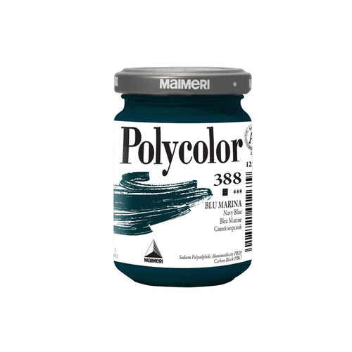 Colore Vinilico Polycolor Vasetto 140 Ml Blu Marina Maimeri