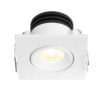 Faretto incasso Pan International FOCUS SQUARED LED IP20 orientabile lampada soffitto cartongesso
