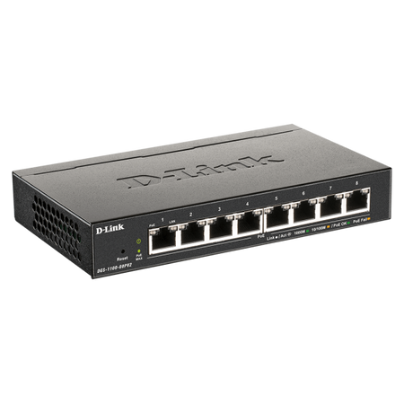 D-LINK SWITCH 8 PORTE GIGABIT POE SMART MANAGED