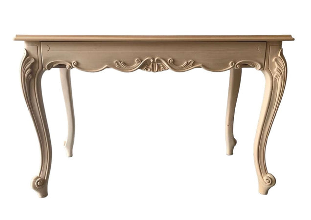 MOBILI 2G - scrivania 1 cassetto classica barocco Legno grezzo 121x62x79
