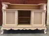 MOBILI 2G - Bancone da bar classico barocco Legno grezzo 164x68x115