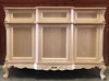 MOBILI 2G - Bancone da bar classico barocco Legno grezzo 164x68x115