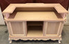 MOBILI 2G - Bancone da bar classico barocco Legno grezzo 164x68x115