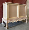 MOBILI 2G - Credenza 2 porte classica barocco Legno grezzo 118x56x92