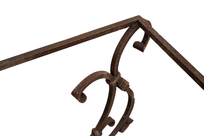 Biscottini Base Tavolo Biscottini Ferro Battuto Robusta Artigianale 195x65x74 per Piani