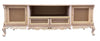 MOBILI 2G - Porta tv 2 ante 2 cassetti classico barocco Legno grezzo 200x60x70