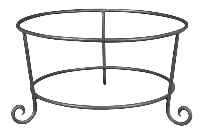 Biscottini Biscottini Base Portavasi Ferro Pieno Forgiato a Mano Robustissimo 55x55x30