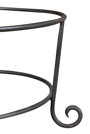 Biscottini Biscottini Base Portavasi Ferro Pieno Forgiato a Mano Robustissimo 55x55x30