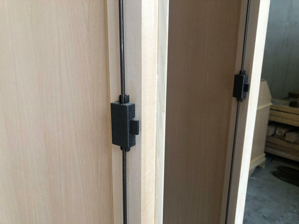 MOBILI 2G - Armadio 4 porte classico barocco Legno grezzo 225x73x230