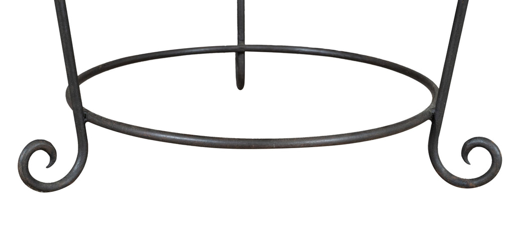 Biscottini Biscottini Base Portavasi Ferro Pieno Forgiato a Mano Robustissimo 55x55x30