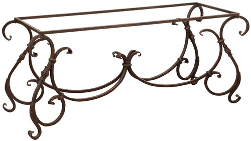 Biscottini Base tavolo ferro battuto Biscottini robusta resistente 150x60x74 per piani