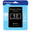 Verbatim Disco rigido portatile Store 'n' Go USB 3.0 da 1 TB Nero (1TB Verbatim Store 'n' Go 2.5 inch USB 3.0 Black HDD)