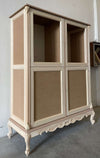 MOBILI 2G - Credenza 4 porte 2 cassetti classica barocco Legno grezzo 142x55x180