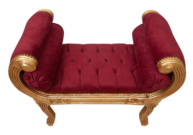 Biscottini Biscottini Panchetta Luigi XVI Stile Francese Intagliata Foglia Oro 130x55x75