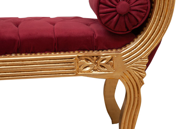 Biscottini Biscottini Panchetta Luigi XVI Stile Francese Intagliata Foglia Oro 130x55x75