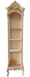 MOBILI 2G - Libreria a giorno 3 ripiani classica barocco Legno grezzo 53x40x214