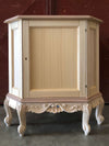 MOBILI 2G - Credenza 1 porta ad angolo classica barocco Legno grezzo 89x62x92