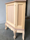 MOBILI 2G - Credenza 1 porta ad angolo classica barocco Legno grezzo 89x62x92