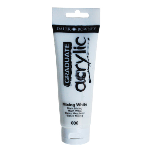 Colore Acrilico Fine Graduate Tubo 120 Ml Bianco Miscela Daler Rowney