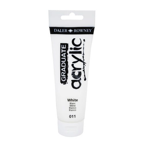 Colore Acrilico Fine Graduate Tubo 120 Ml Bianco Daler Rowney