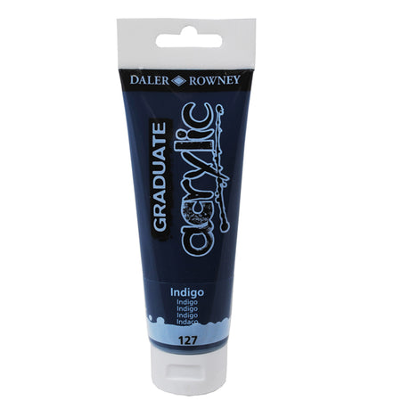 Colore Acrilico Fine Graduate Tubo 120 Ml Indigo Daler Rowney