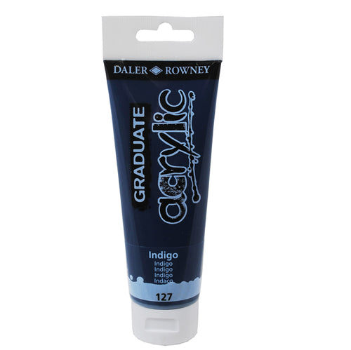 Colore Acrilico Fine Graduate Tubo 120 Ml Indigo Daler Rowney
