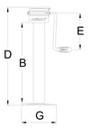 Servotimone doppia marcia 80 x 750