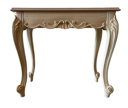 MOBILI 2G - Consolle classica barocco Legno grezzo 90x42x80