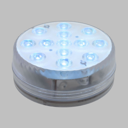 Disco sommergibile con led a luce RGB multicolore Ø8,5cm a batterie