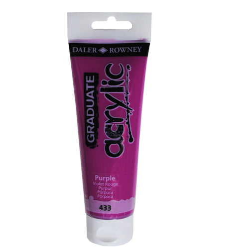 Colore Acrilico Fine Graduate Tubo 120 Ml Porpora Daler Rowney
