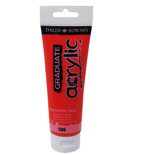 Colore Acrilico Fine Graduate Tubo 120Ml Vermiglione Daler Rowney