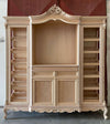 MOBILI 2G - Cantinetta porta bottiglie classica barocco Legno grezzo 215x63x236