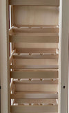 MOBILI 2G - Cantinetta porta bottiglie classica barocco Legno grezzo 215x63x236