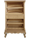 MOBILI 2G - Cantinetta porta bottiglie classica barocco Legno grezzo 87x48x149